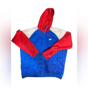 Nike Jackets & Coats | Red, White And Blue Nike Windbreaker Size XL